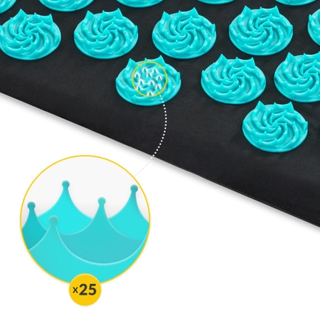 Saltea de acupresură ECO cu pernă și centură XL