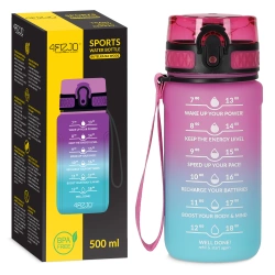 Sticlă de apă cu scală temporală 0,5 L