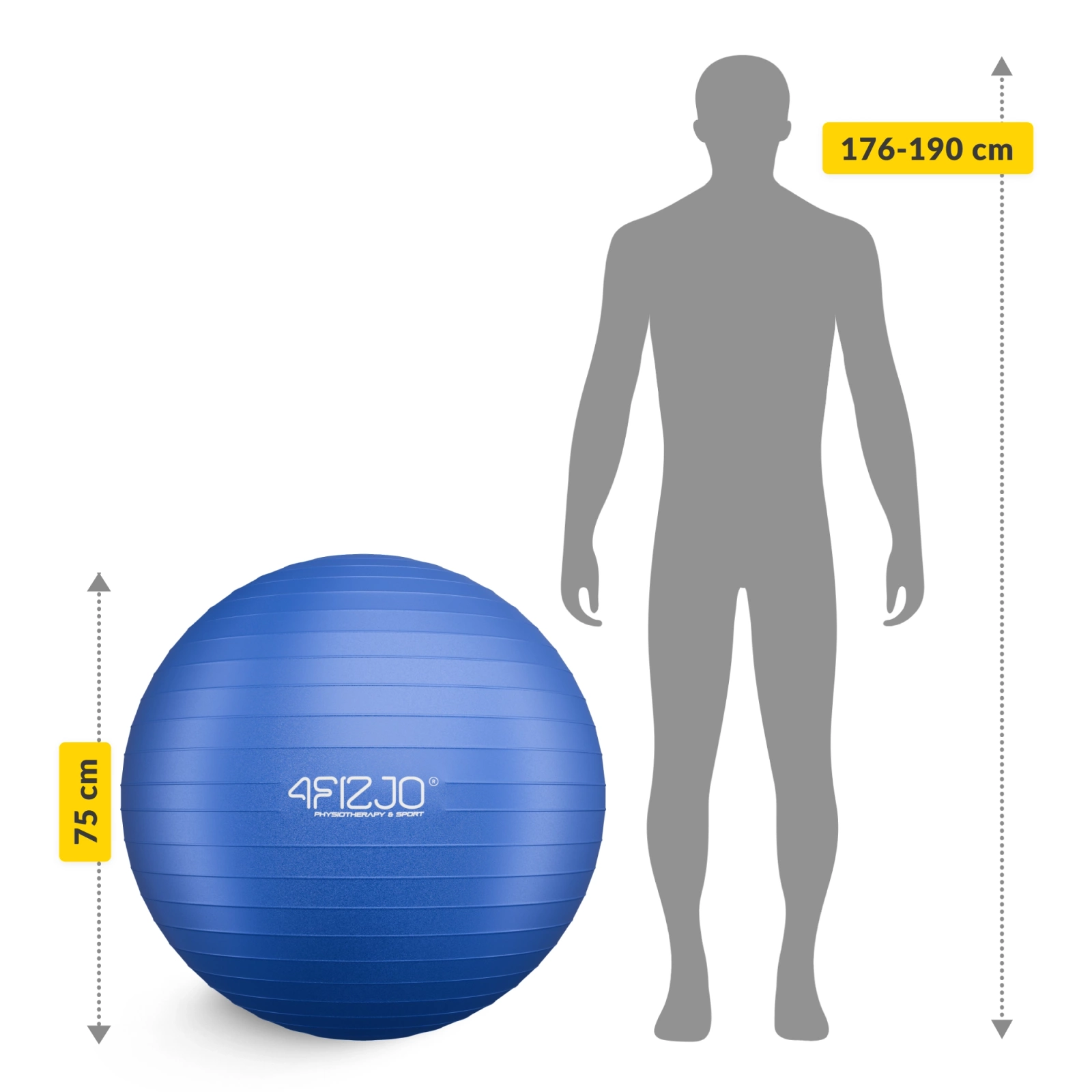 Minge de gimnastică gonflabilă 85 cm