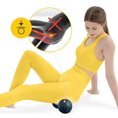 Minge de masaj dublă EPP 12 cm