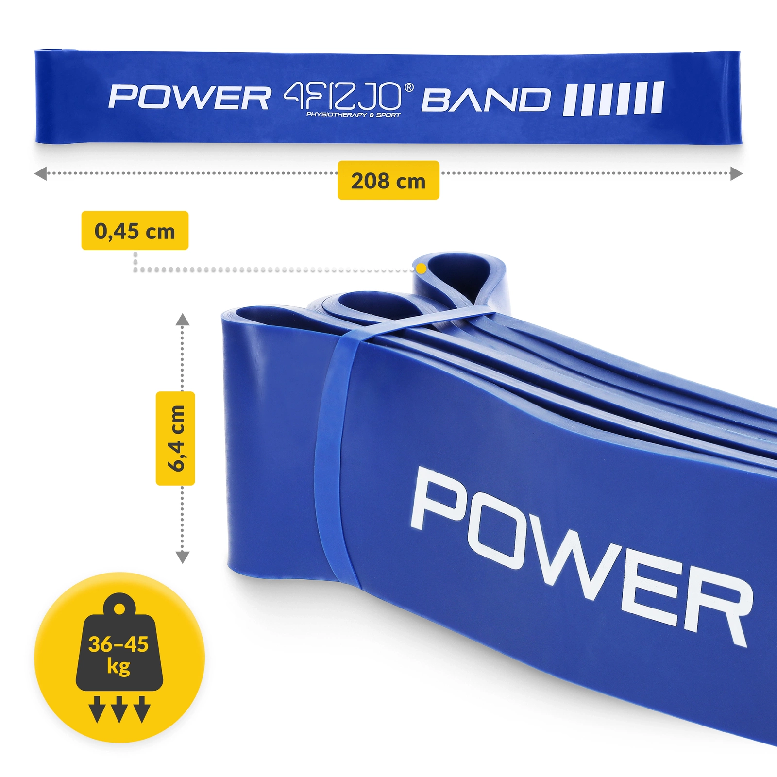 Bandă de rezistență POWER BAND 36-45 kg (6/6)