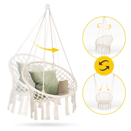 Leagăn de grădină BOHO Bej