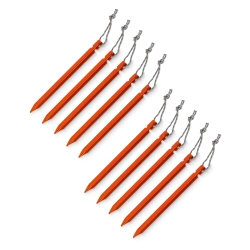 Set de cuie de cort din aluminiu 15 cm 10 buc. - triunghiulare