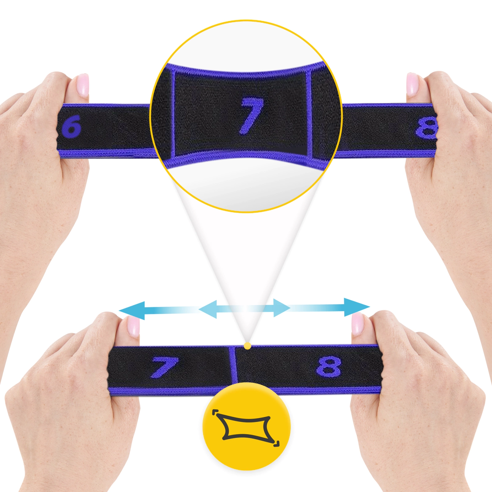 Bandă de gimnastică pentru întindere