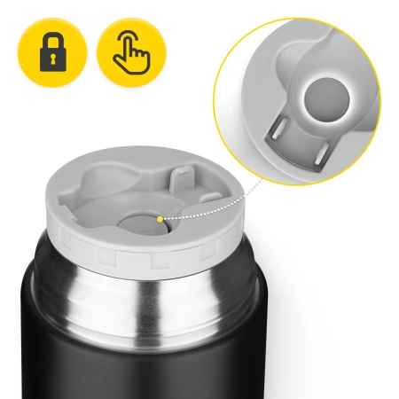 Termos pentru prânz din oțel inoxidabil 720 ml negru