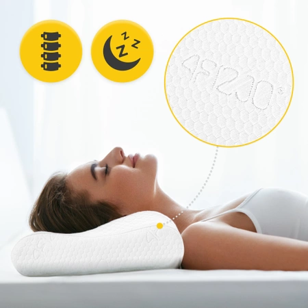 Pernă ortopedică mică conturată de răcire ERGO SMALL+