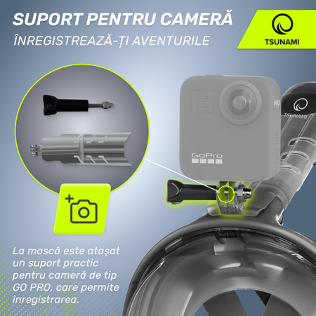 Mască de scufundări cu față completă TSUNAMI S/M