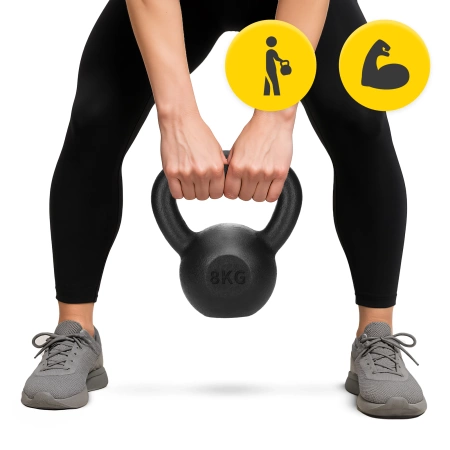 Kettlebell greutate din fontă 8 kg