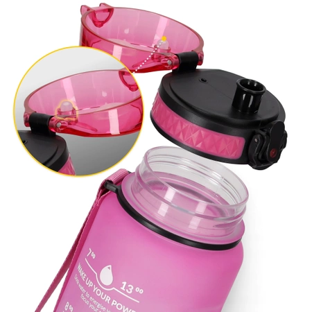 Sticlă de apă cu scală temporală 1 L