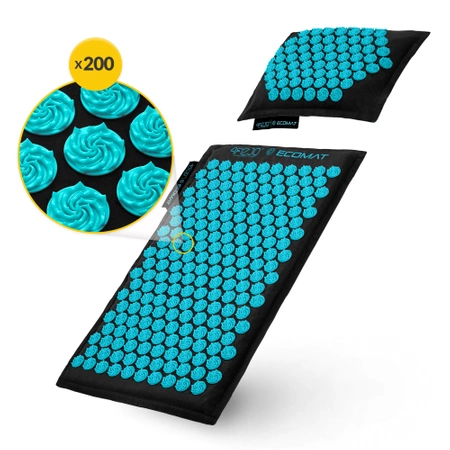 Covoraș de presopunctură ECO cu coji de hrișcă și nucă de cocos