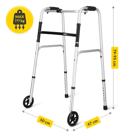 Balcon din aluminiu cu roți