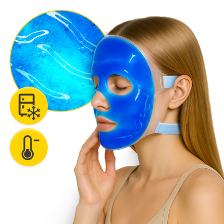 Mască facială reutilizabilă cu gel cald și rece