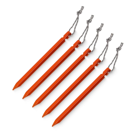 Set de cuie de cort din aluminiu 15 cm 10 buc. - triunghiulare