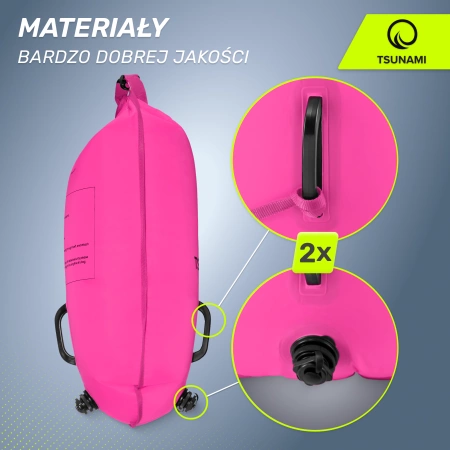 Geamandură de înot, gonflabilă + buzunar uscat 2 în 1 TSUNAMI