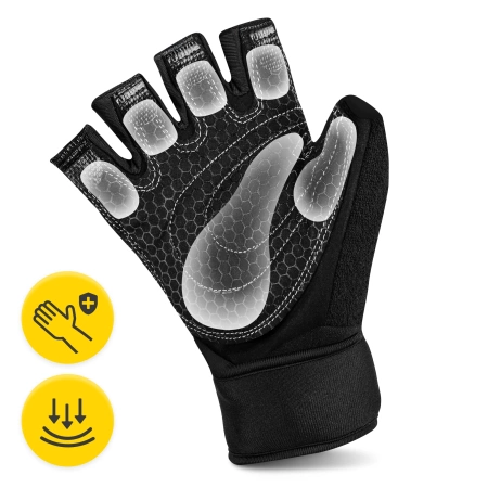 Mănuși de antrenament cu susținere pentru încheietură mărimea M