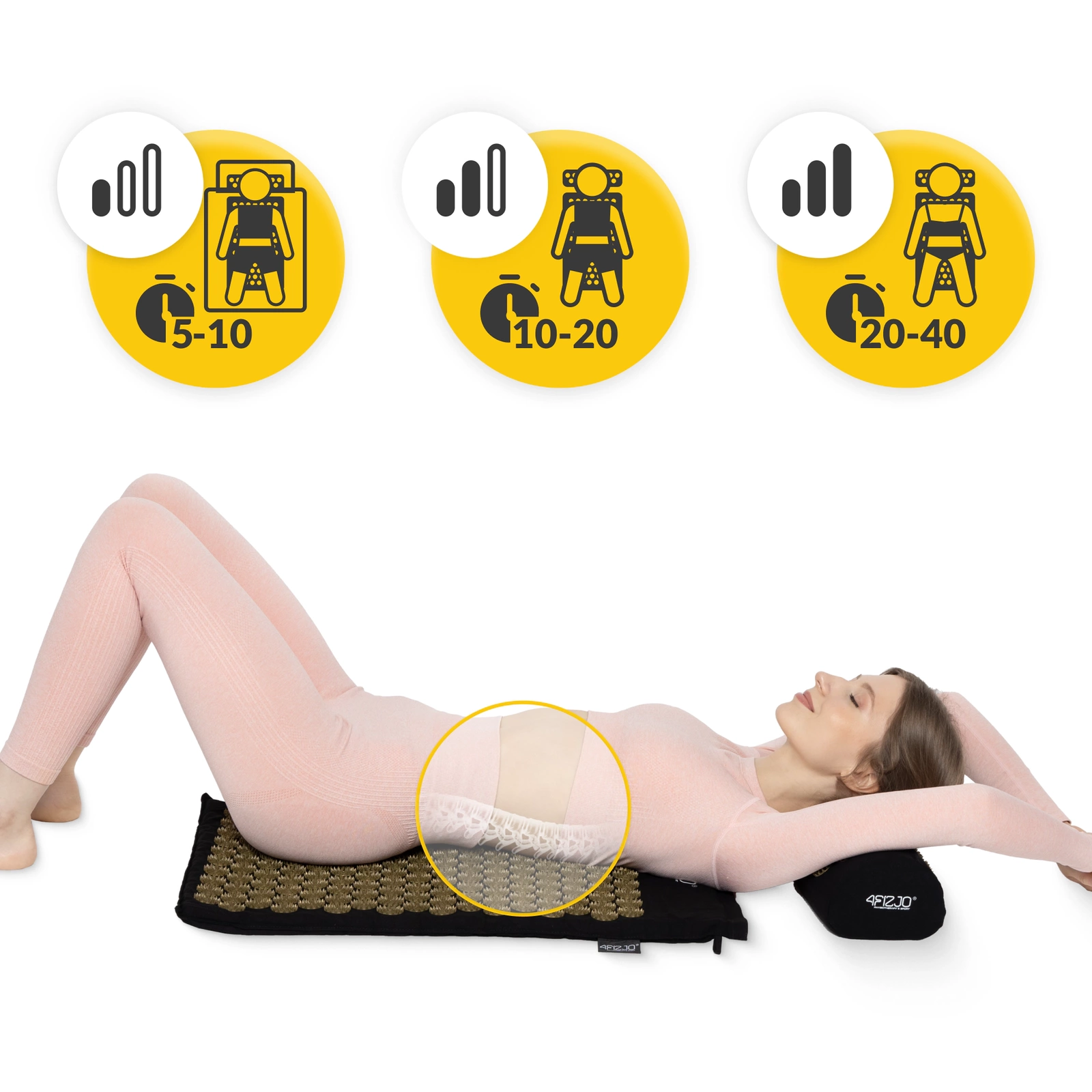 Saltea de acupunctură cu pernă clasică