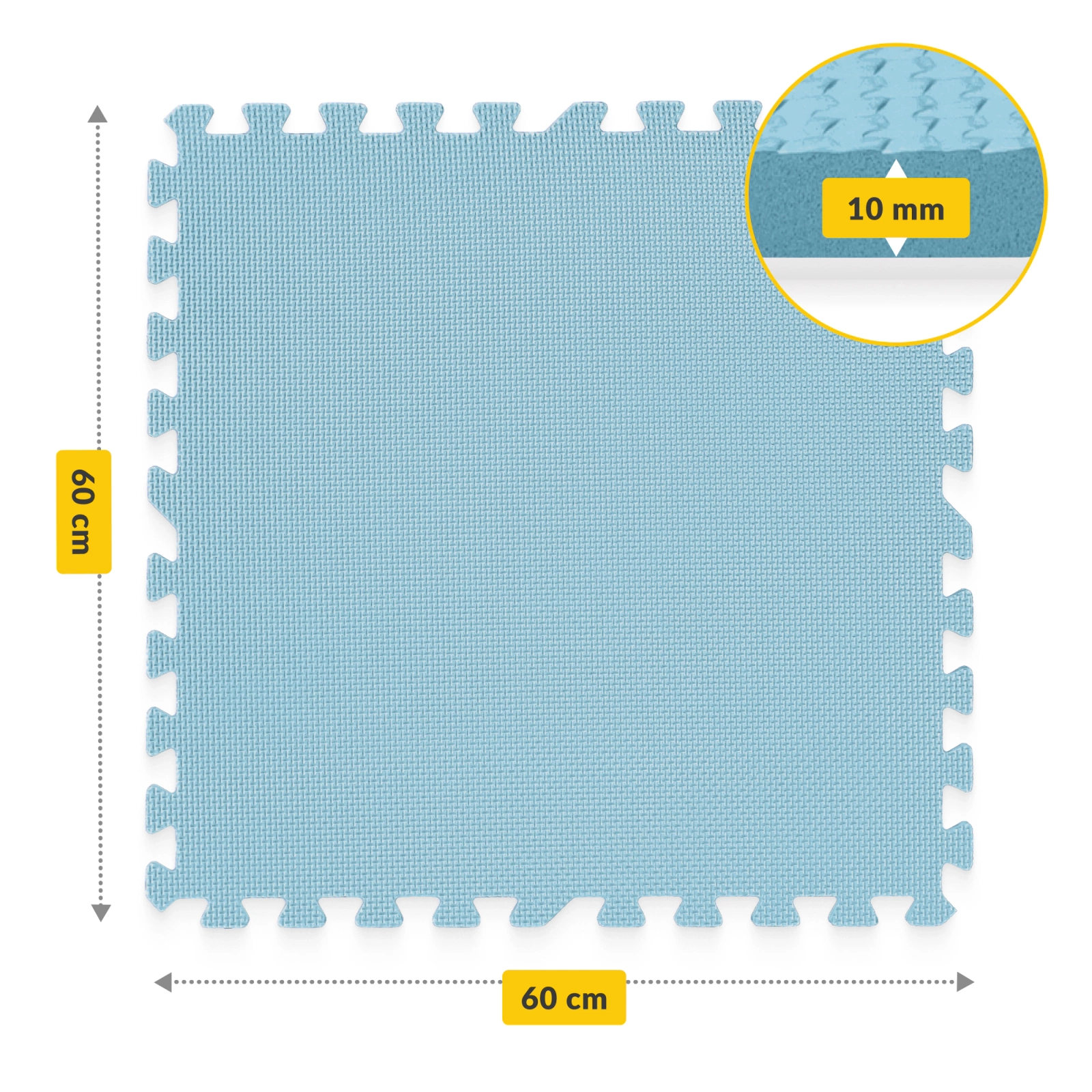 Set de 9 covorașe puzzle - „Cer albastru”