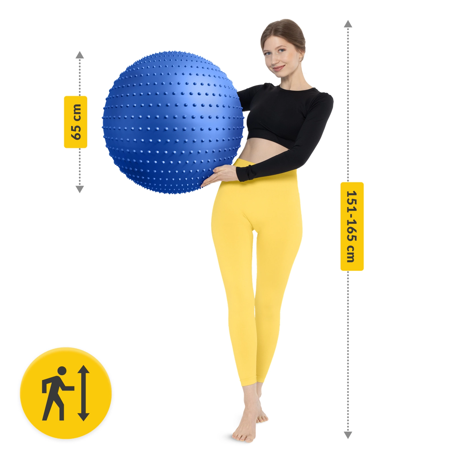 Minge de reabilitare cu proeminențe 65 cm