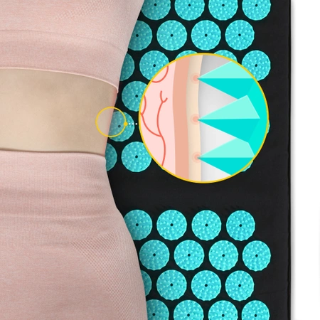 Covoraș clasică de presopunctură de mărime mare cu pernă XL