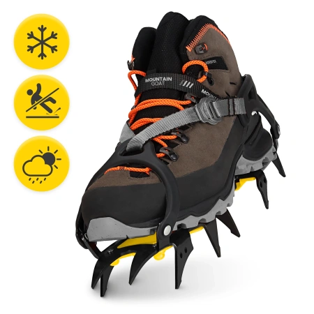 Crampoane Mountain Goat STANDARD, mărimi 36–46 + husă