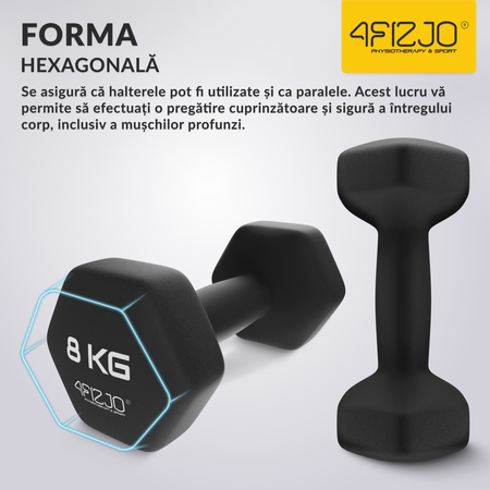 Haltere clasice 2 x 8 kg