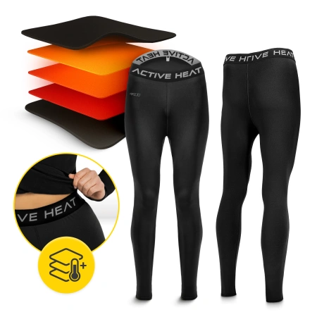 Pantaloni termici unisex - negru, mărimea XL