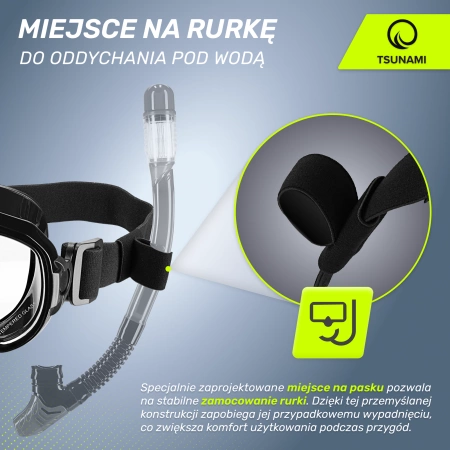 Mască de scufundare și snorkelling TSUNAMI