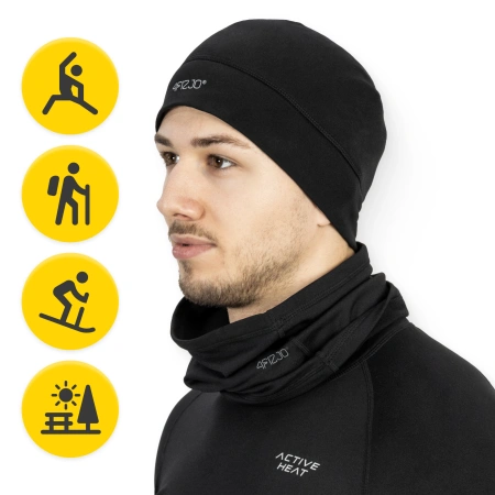 Set termic unisex 3 în 1 – căciulă + fular + mănuși L/XL