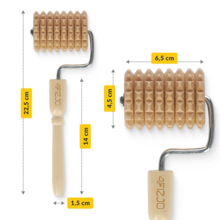 Roller pentru masaj din lemn