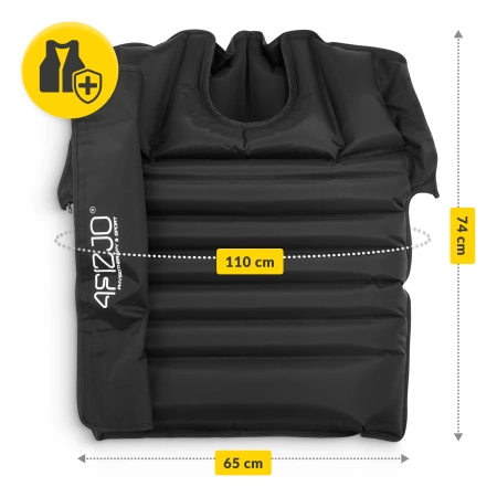 Vestă de compresie pentru drenaj limfatic C8