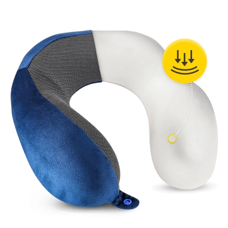 Pernă de calatorie pentru gât, din spumă, cu memorie