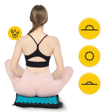Saltea de acupresură ECO cu pernă și centură XL