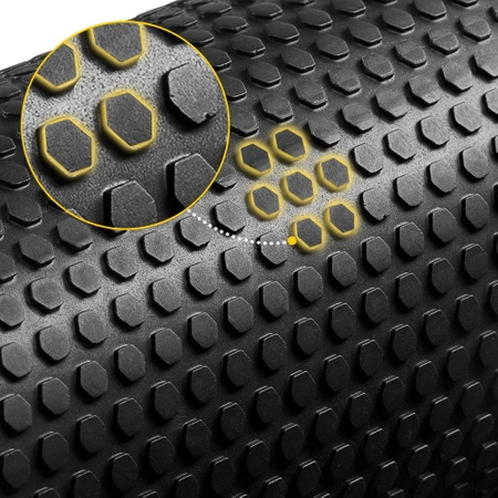 Roller de masaj cu proeminențe CARE+ 90 cm Negru