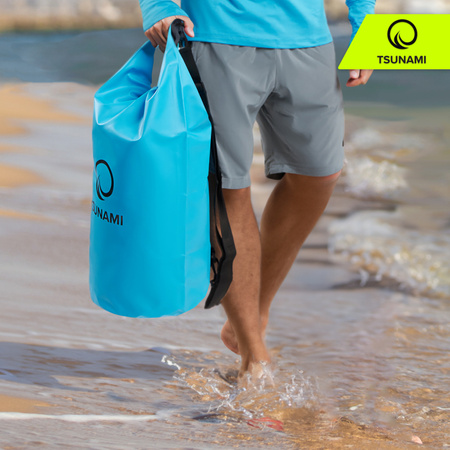 Geantă impermeabilă 30 litri TSUNAMI albastru