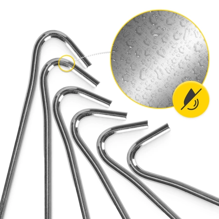 Cuie de cort din oțel 10 buc.