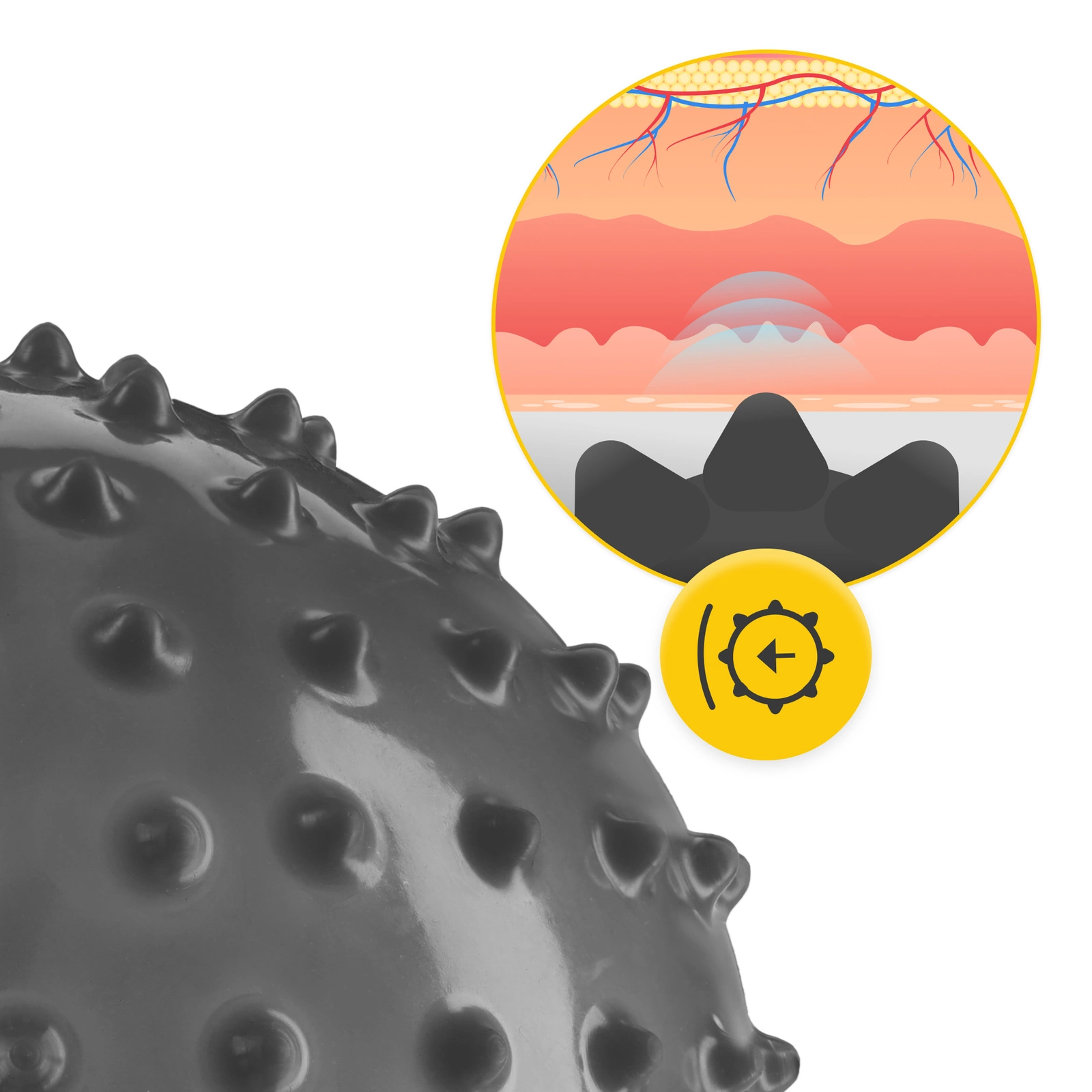 Mingea de reabilitare cu colți 20 cm