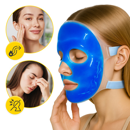 Mască facială reutilizabilă cu gel cald și rece