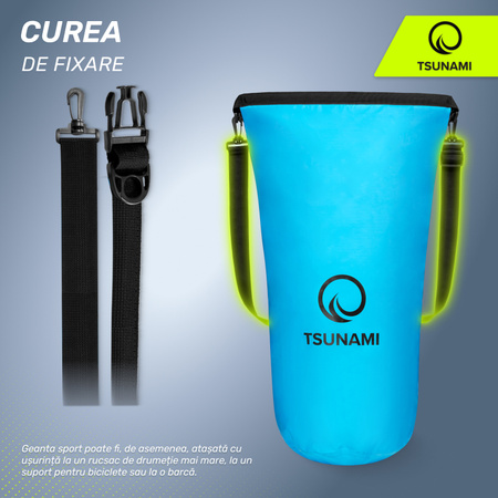 Geantă impermeabilă 30 litri TSUNAMI albastru