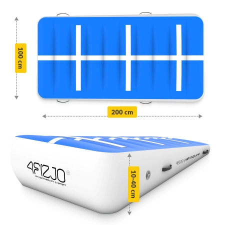 Pistă acrobatică AIR MAT PRO 10 x 1 x 0,4 m + pompă