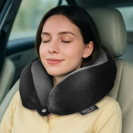 Pernă de calatorie pentru gât, din spumă, cu memorie