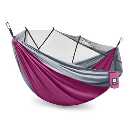 Hamac de călătorie pentru o singură persoană cu plasă de țânțari