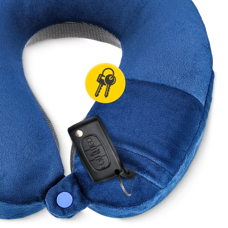 Pernă de calatorie pentru gât, din spumă, cu memorie