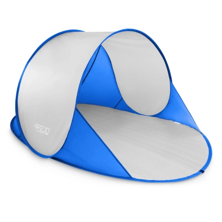 Cort de plajă cu auto-deschidere, albastru-gri