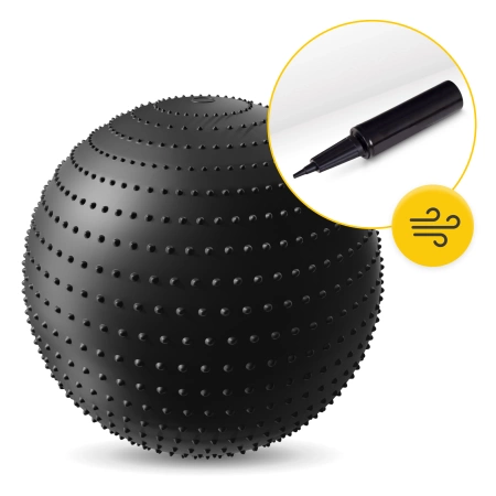 Minge de reabilitare cu vârfuri 65 cm