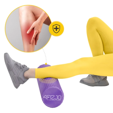 Roller de masaj cu proeminențe CARE+ 90 cm Violet