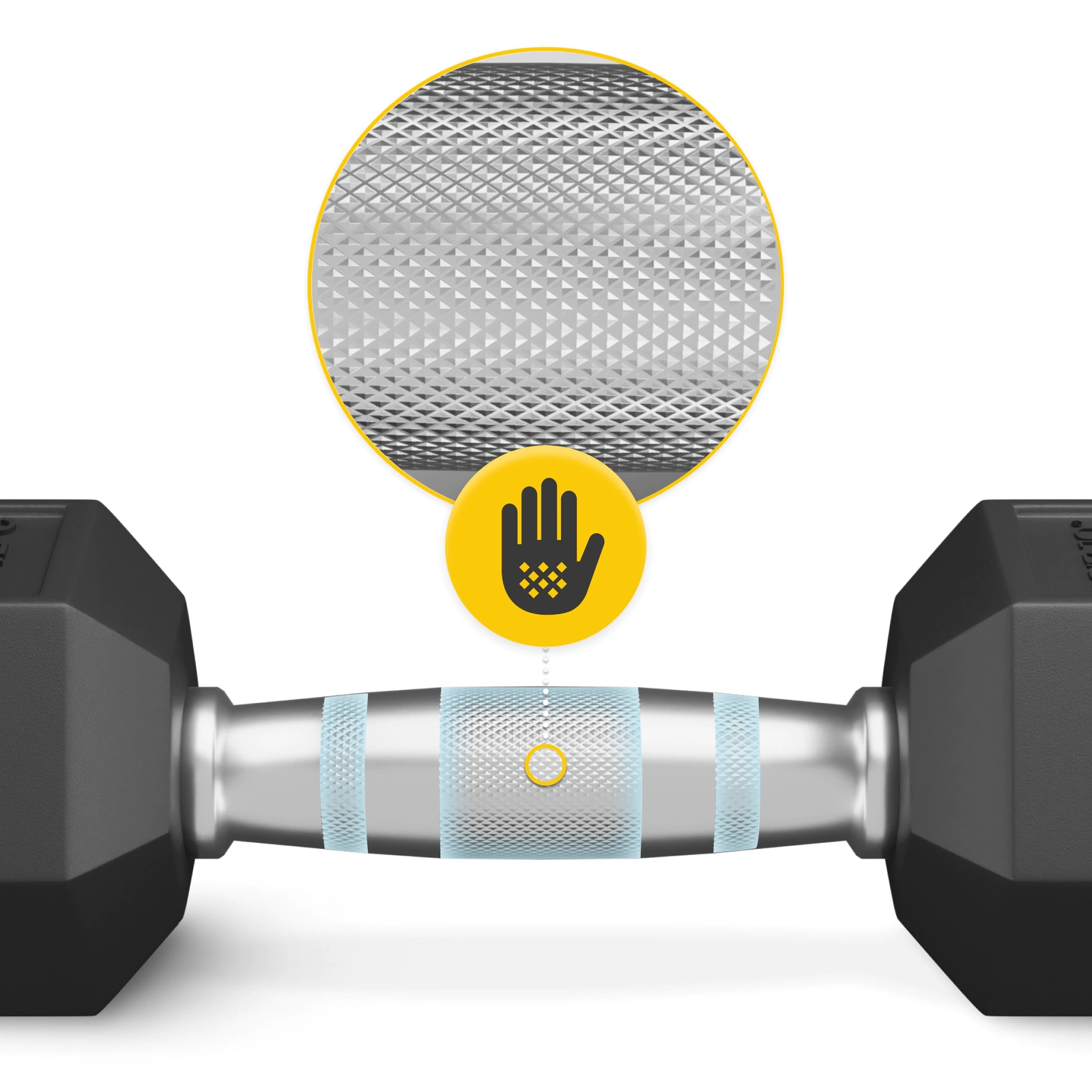 Halteră HEX din Oțel 10 kg (1 Bucată)