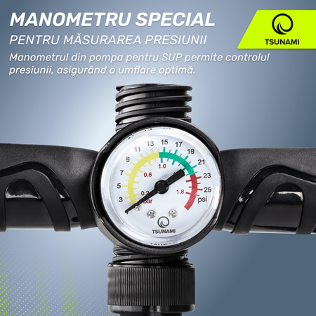 Pompă manuală de înaltă presiune pentru placa SUP TSUNAMI