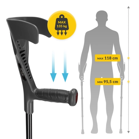 Cârje ortopedice MED 2 buc.