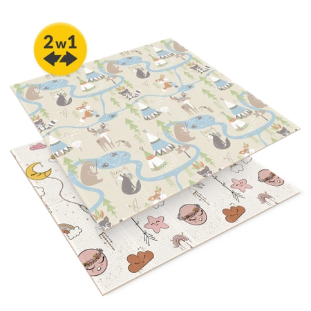 Covoraș educațional pliabil XXL „Boho dream” 200 x 180 cm