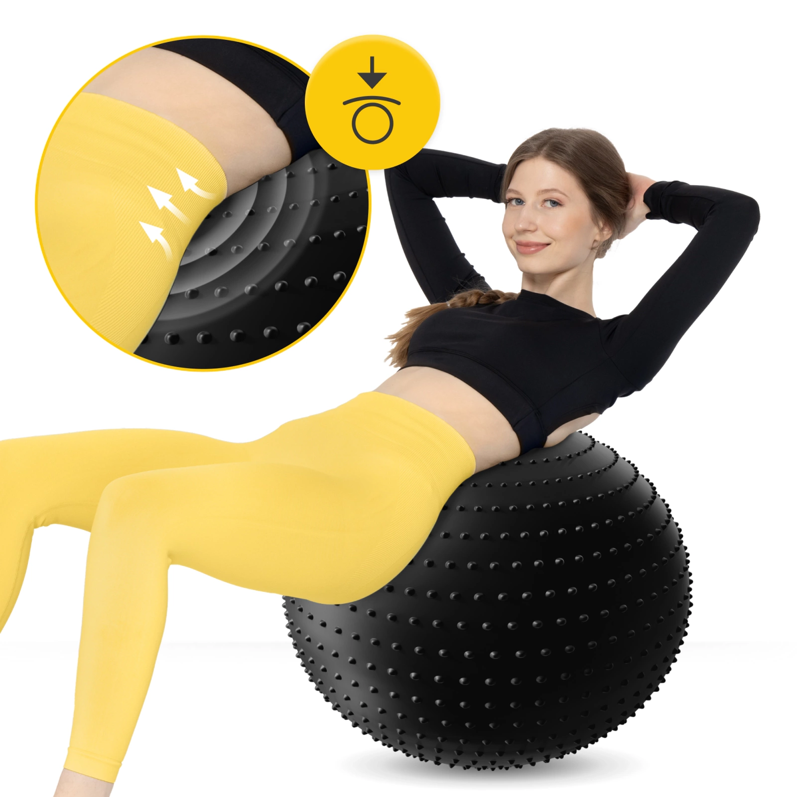 Minge de reabilitare cu proeminențe 65 cm